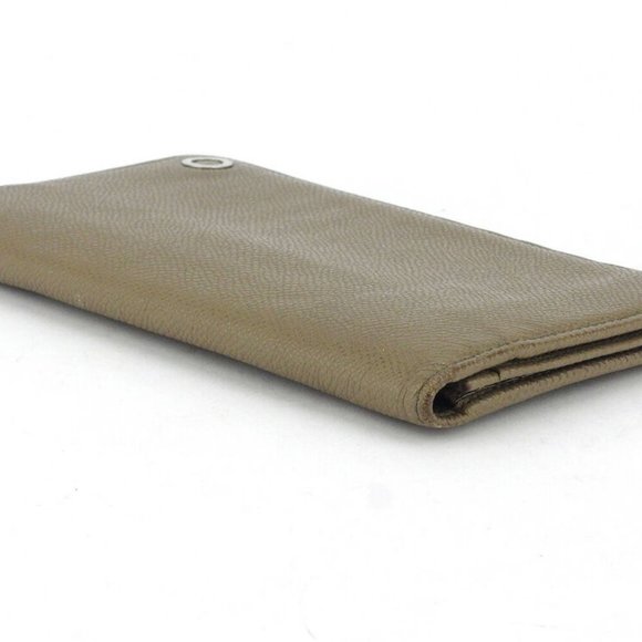 BVLGARI wallet Bulgari Bulgari Man gray gray beige leather Auth used T17951 - Picture 6 of 8